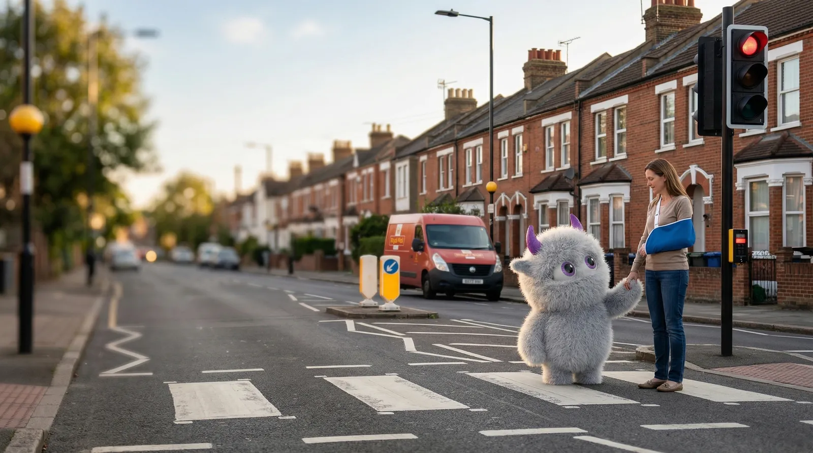 Pedestrian crossing UK street - pedestrian accident claims
